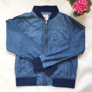 SO Light-Wash Jeans Jacket Size Large